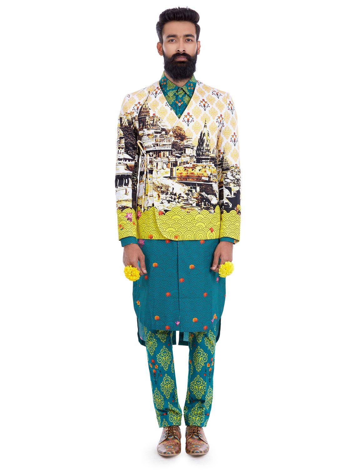 Golden Ghat Suit Set