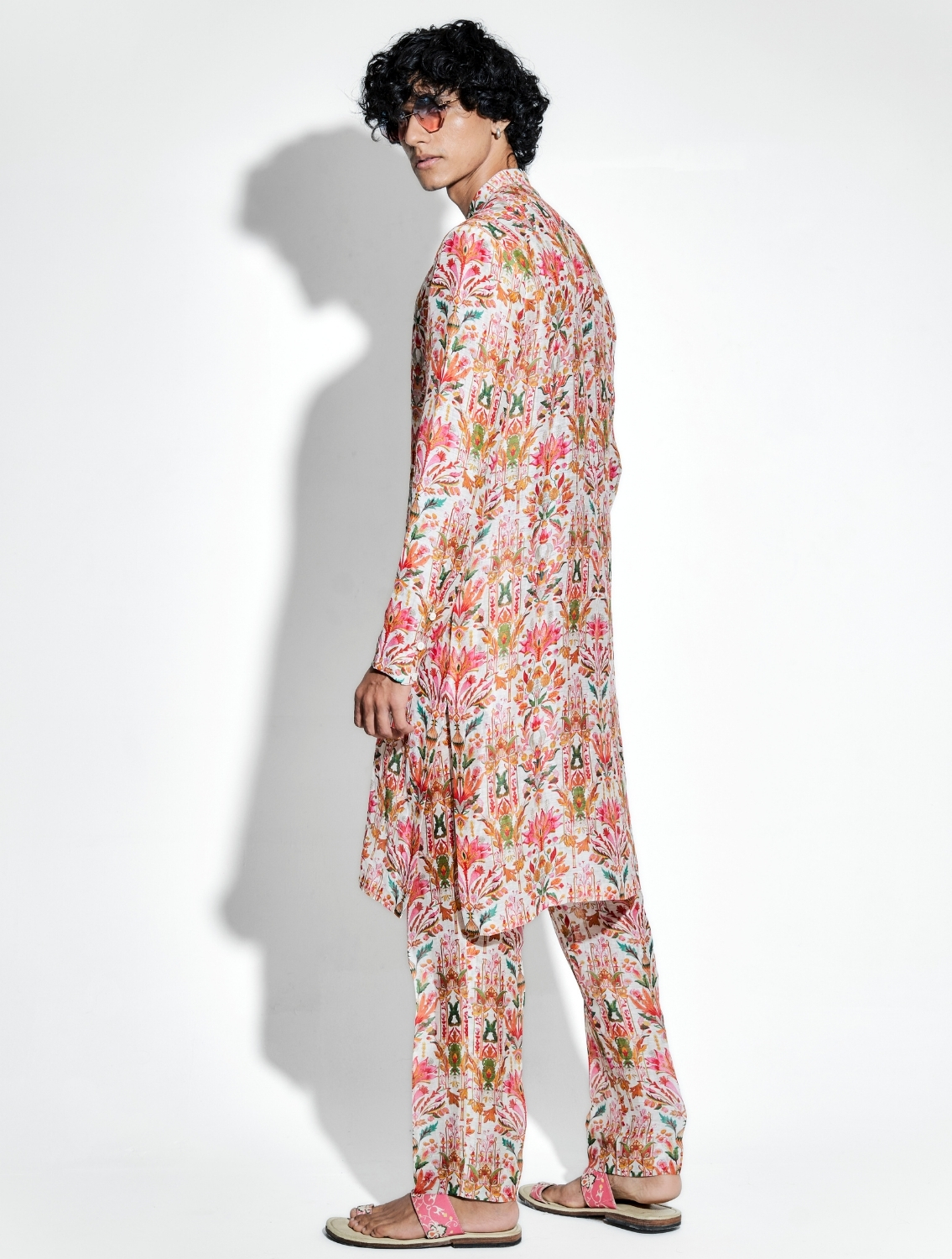 Swetambar Printed Coord Set