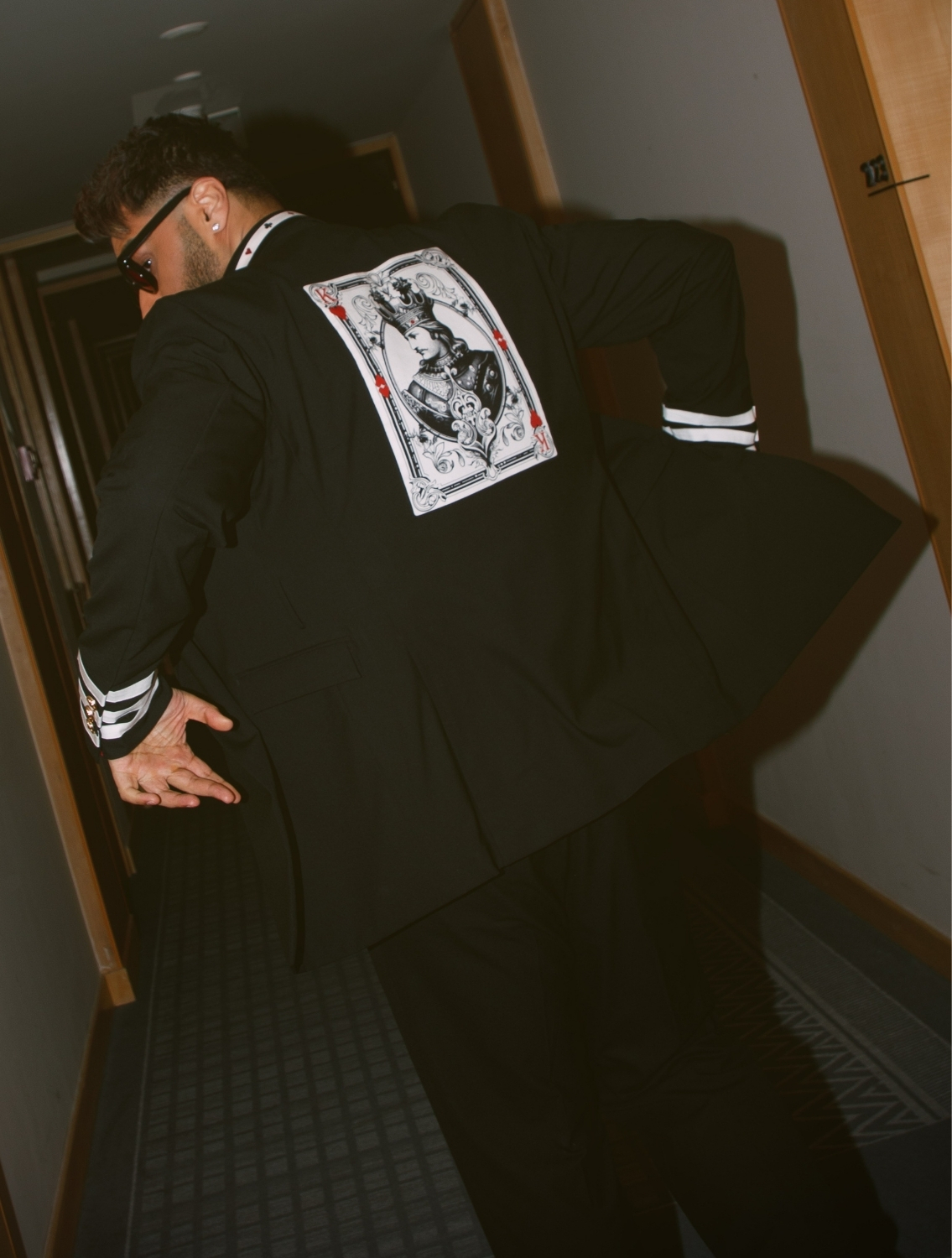 Arjun Kapoor in Black Captain Blazer