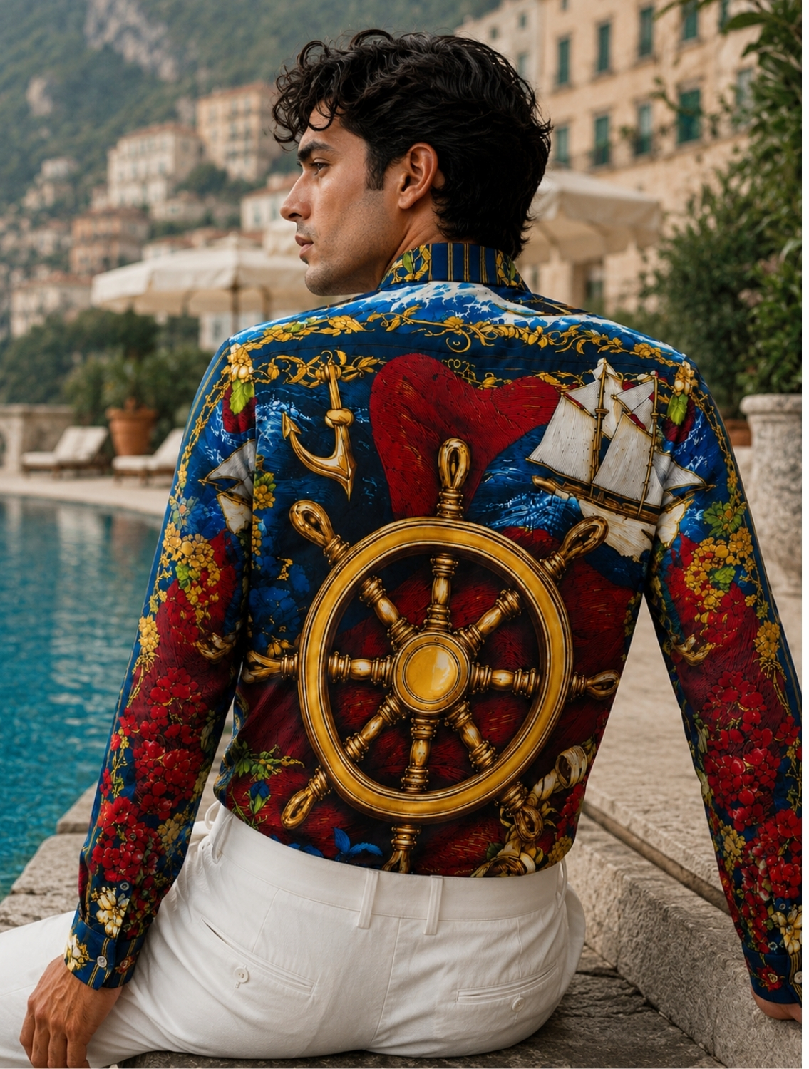 Shipwheel Printed Shirt