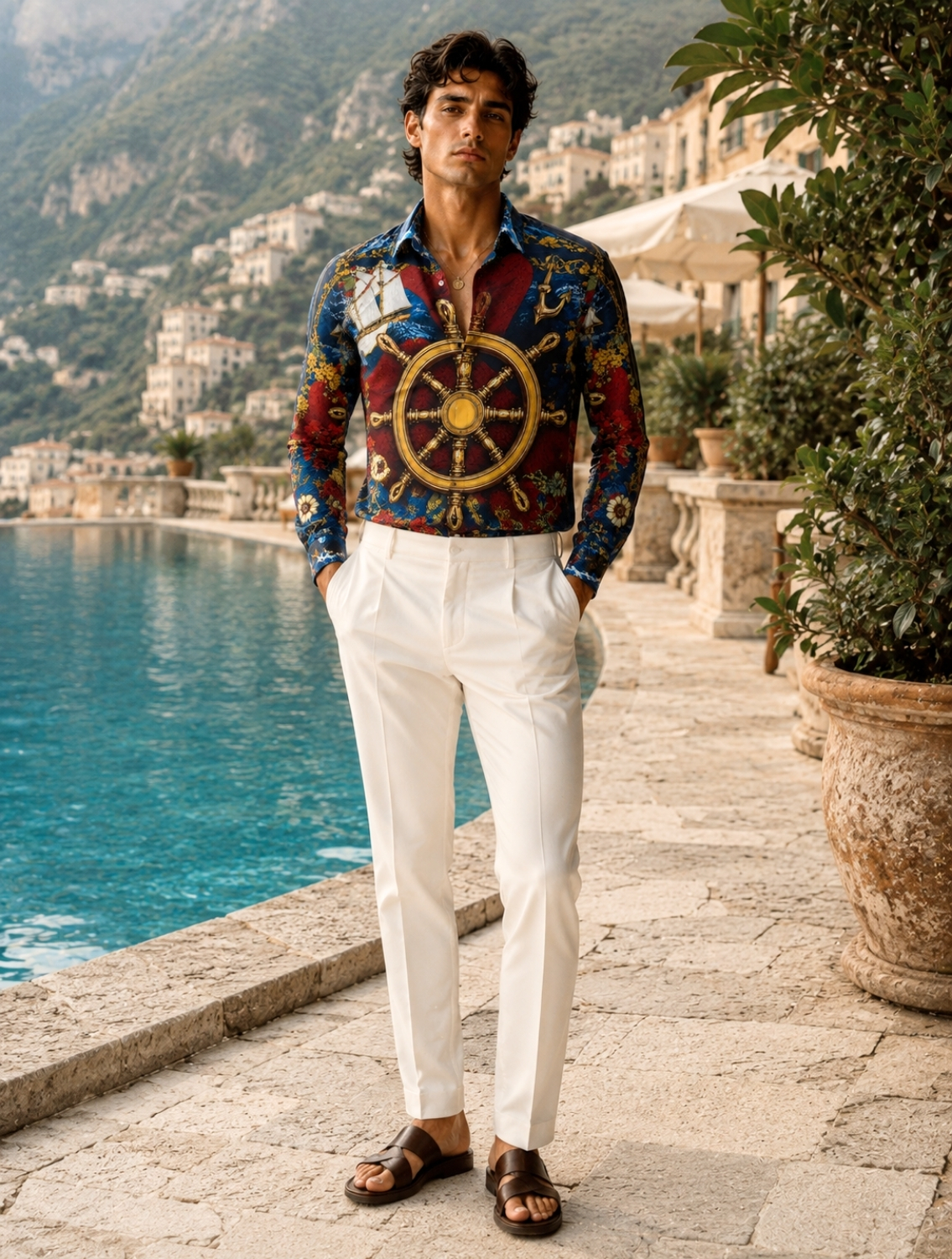 Shipwheel Printed Shirt