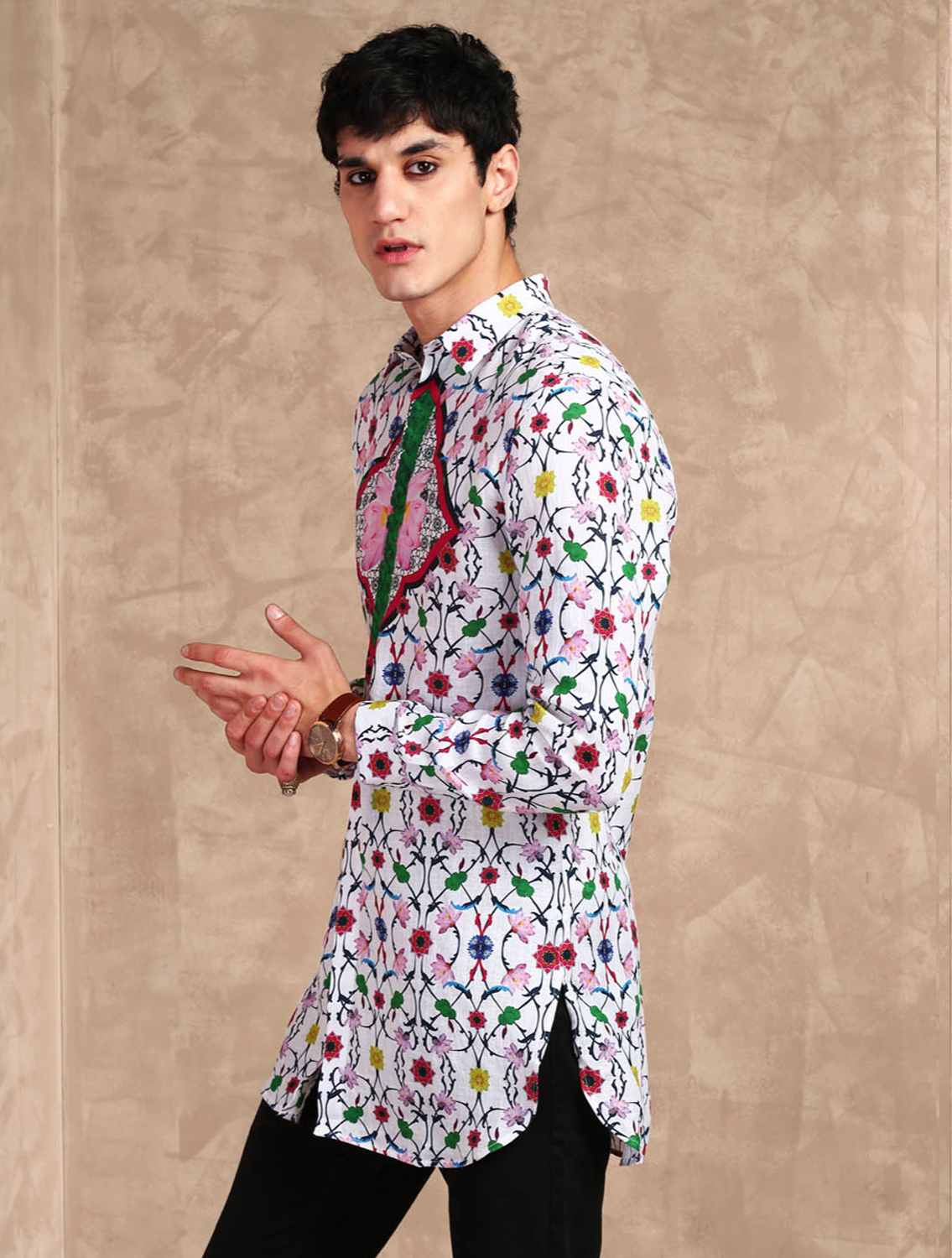 floro-geometric Patoj print