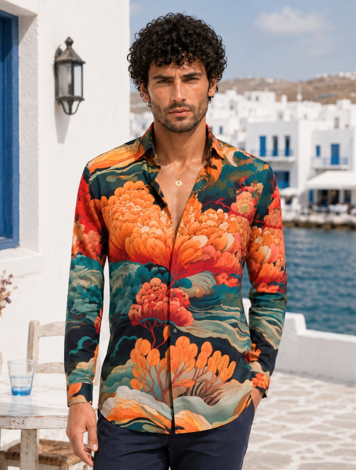 Kangchen All-Over Printed Shirt