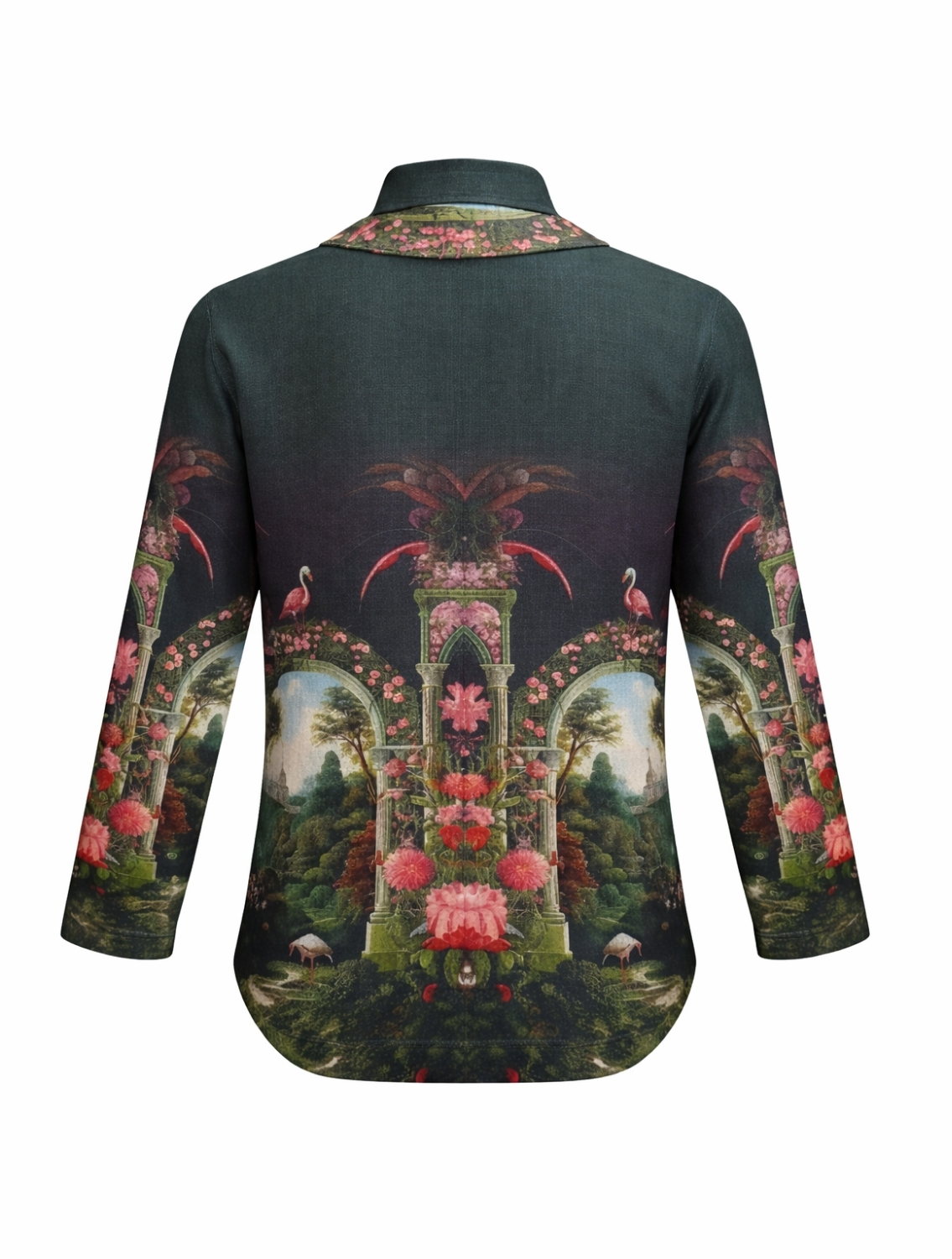 Sacred Linen Engineered Printed Shirt