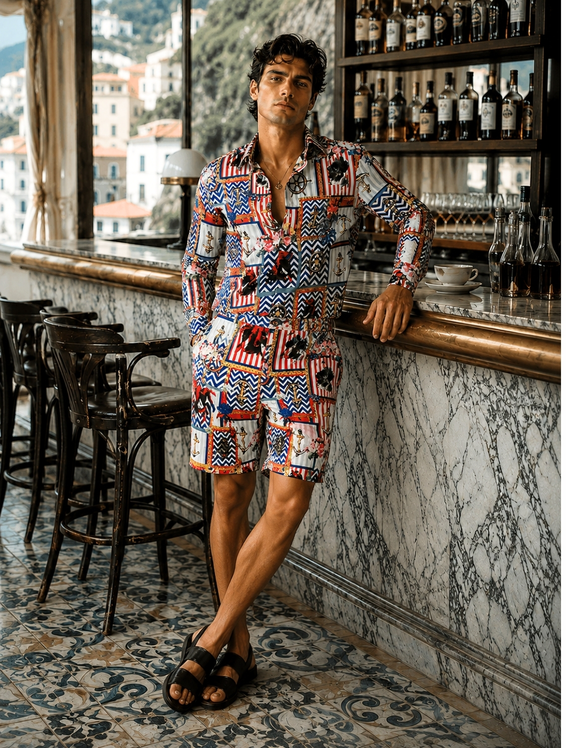 Aquesthetic Printed Shorts