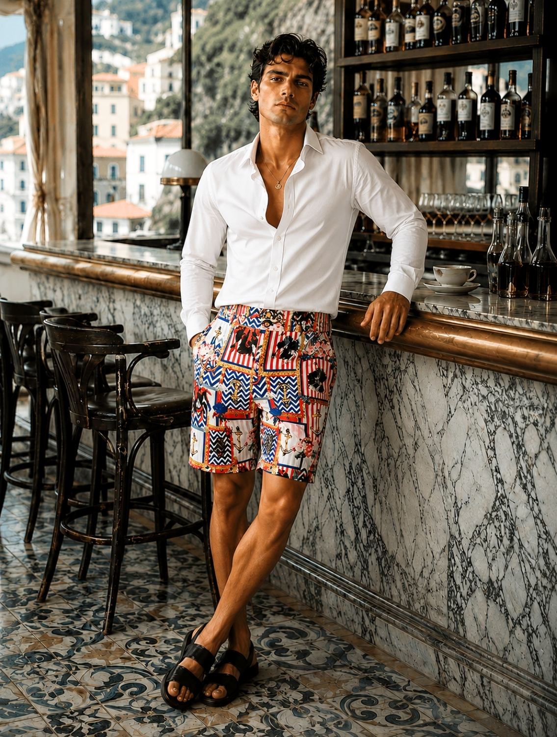 Aquesthetic Printed Shorts