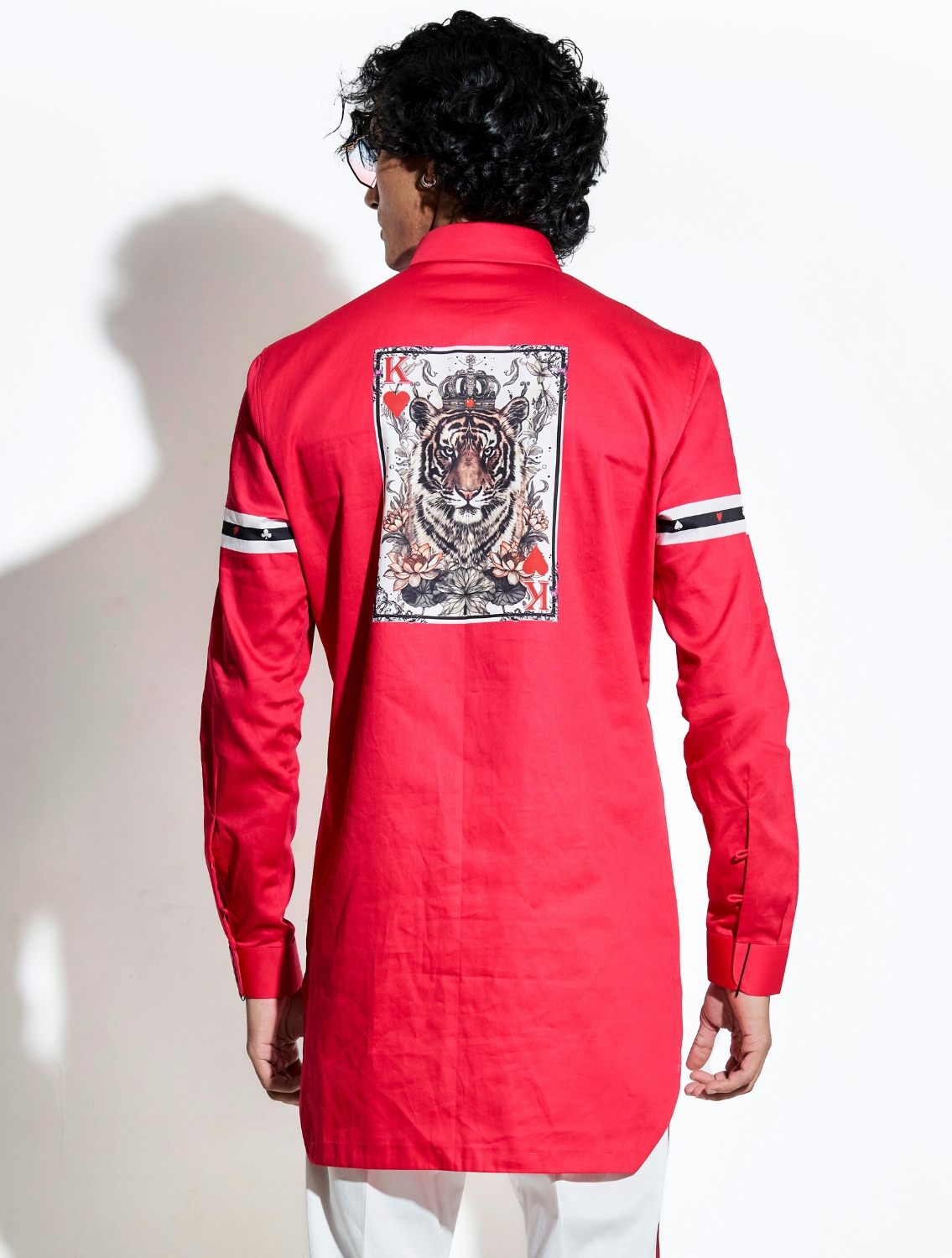 Red Tiger Printed Shirt