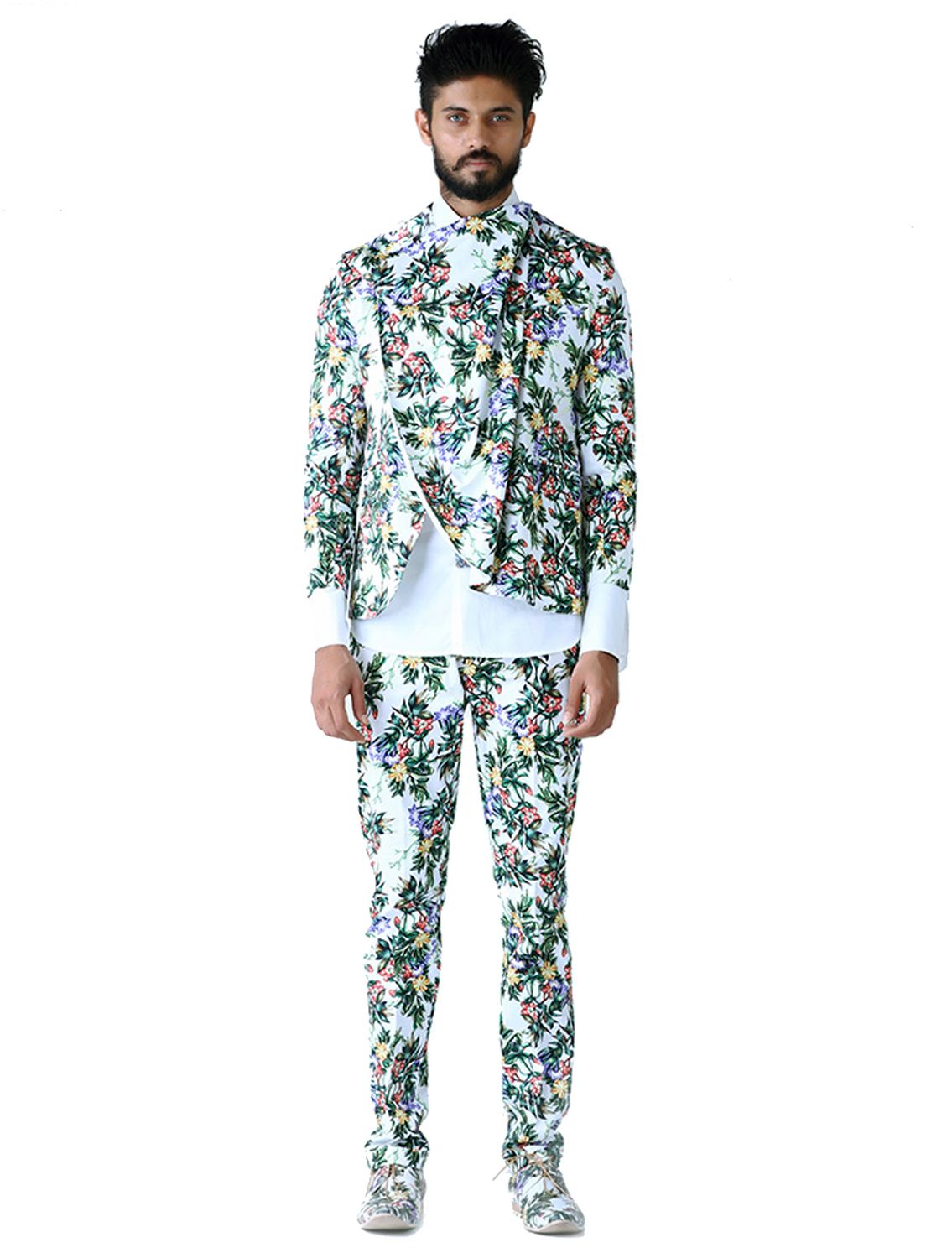 Minar Draped Cowl Jacket Full