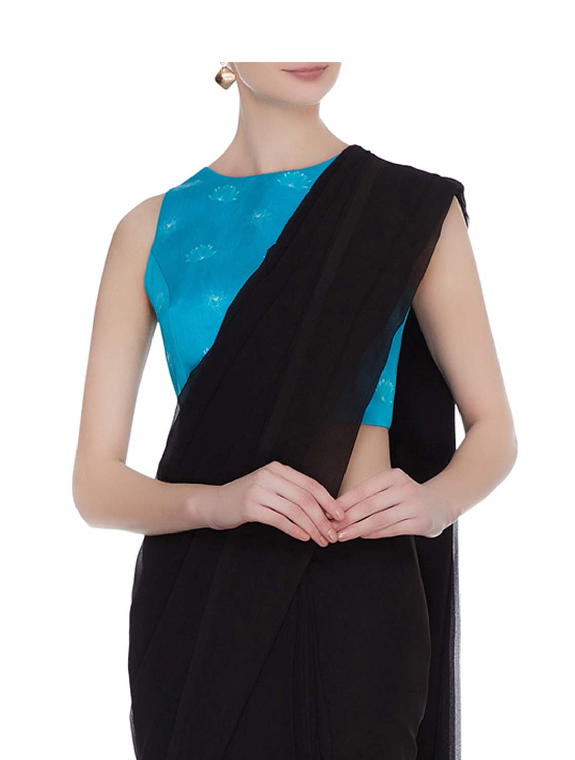 Maya Aqua Lotus Blouse