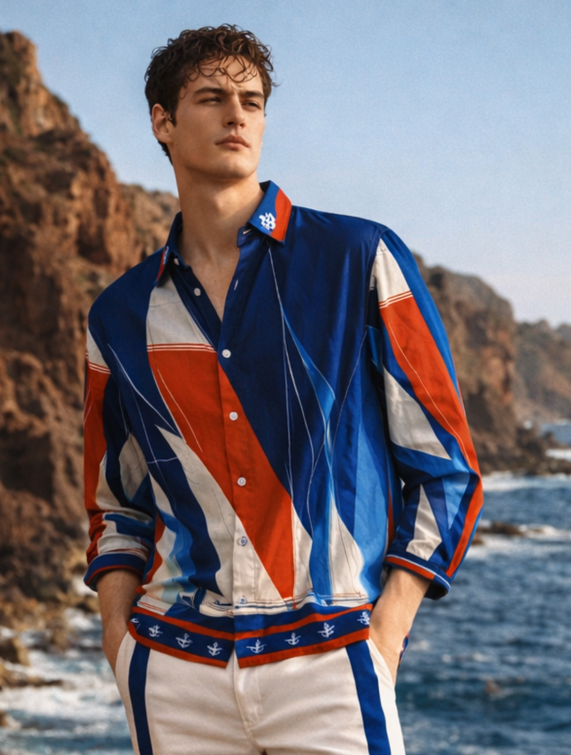 Skipper Nautical Printed Shirt