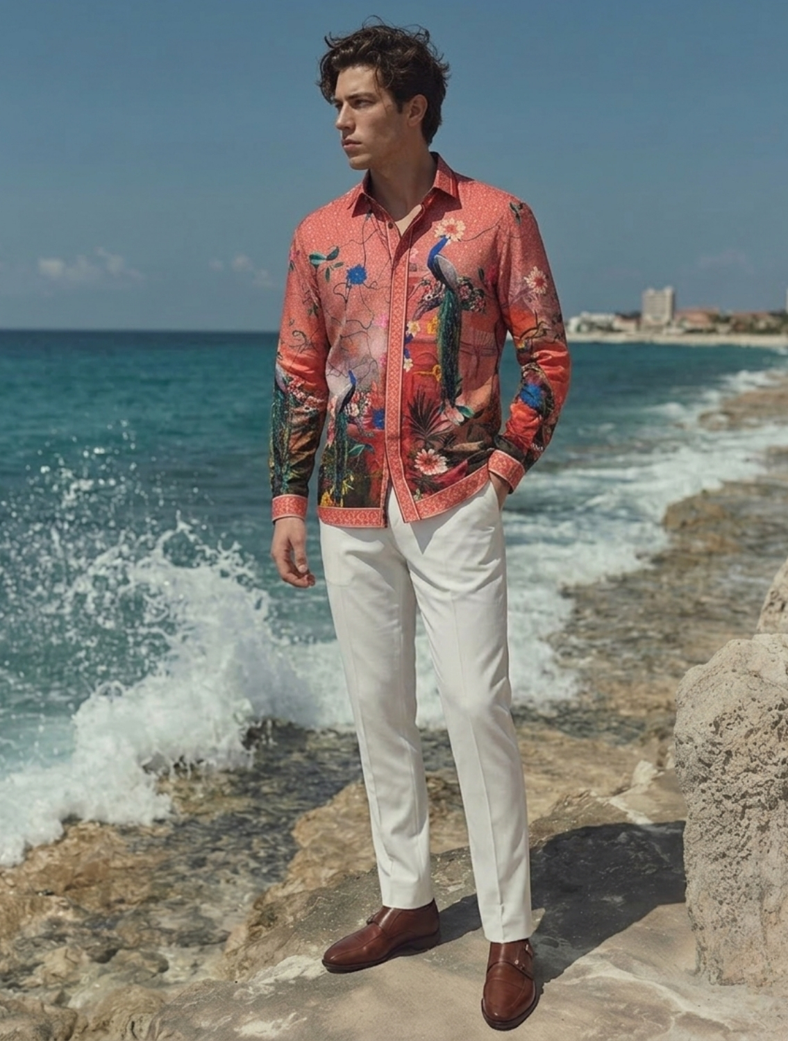 Riyaz Red Printed Shirt