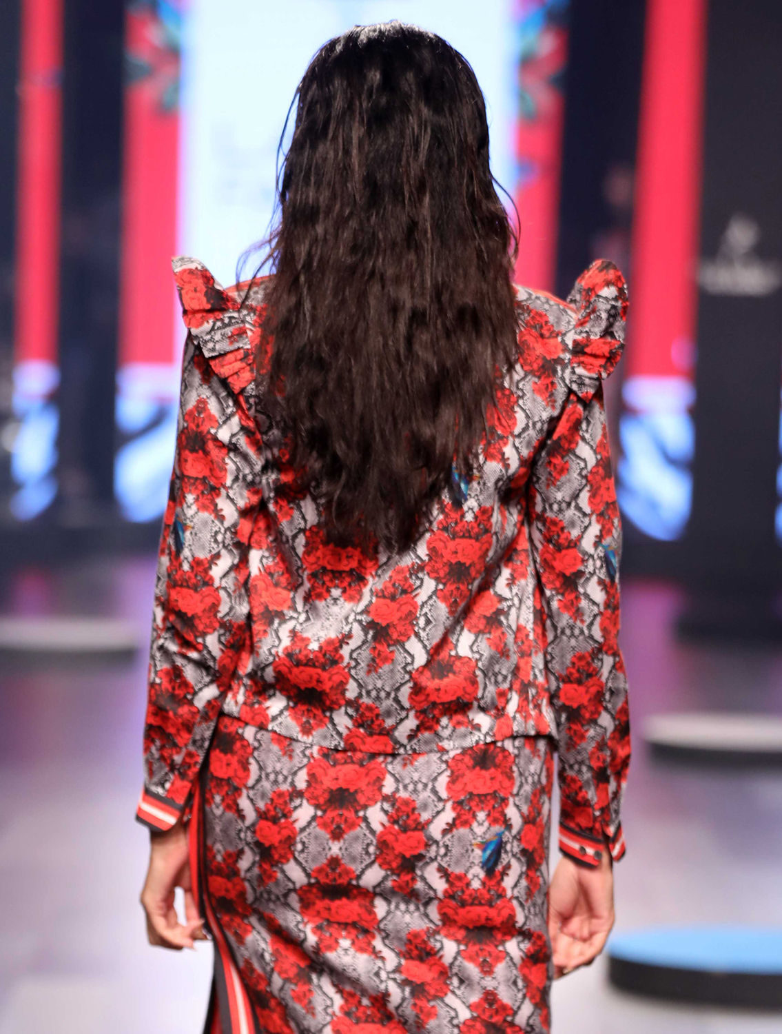 Wolverine Ruffled Shoulder Bomber Jacket Back