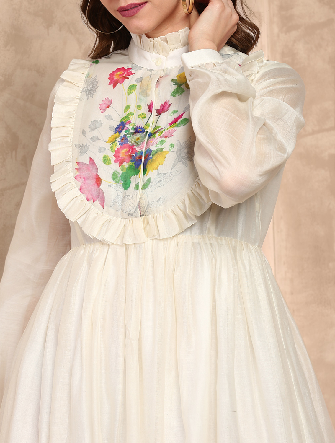 Alia Handloom Cotton Dress Bib