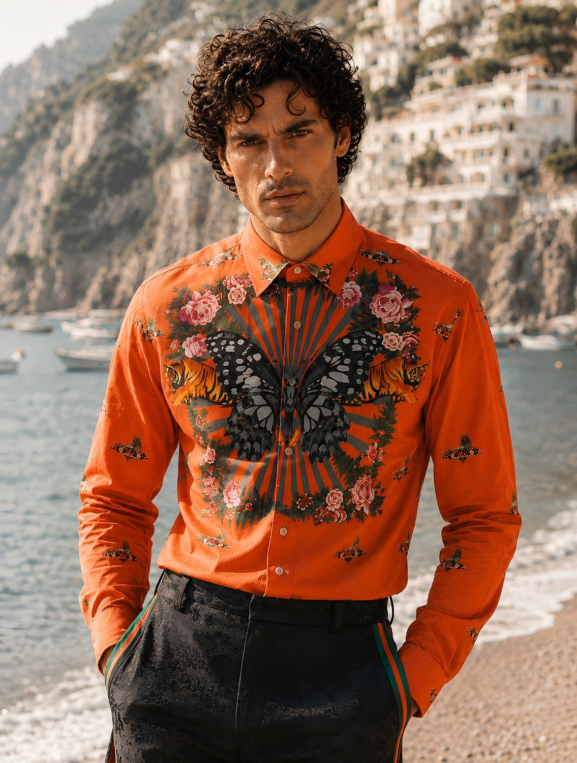 Butterfly Signature Print Shirt