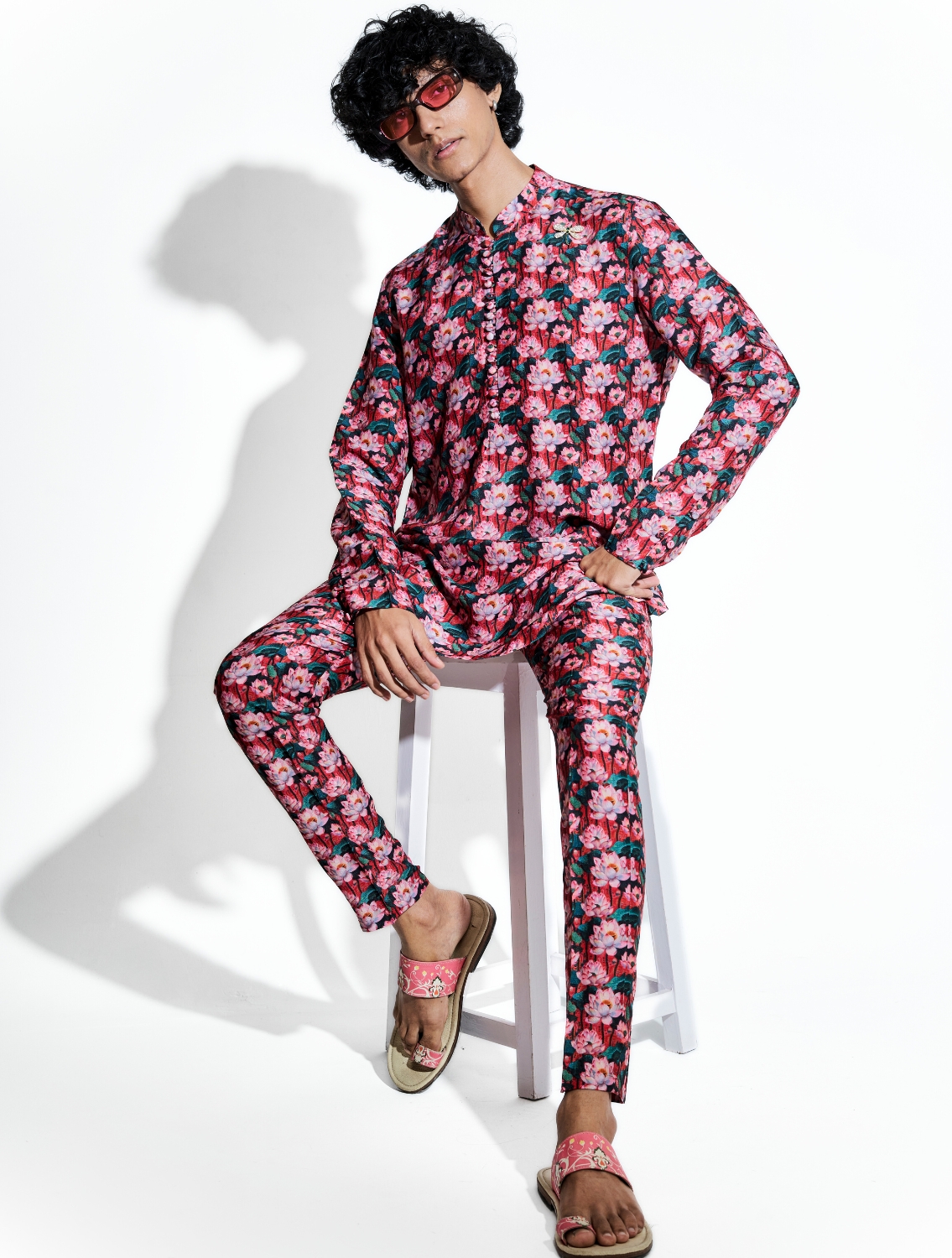 Tamara Printed Silk Coord Set