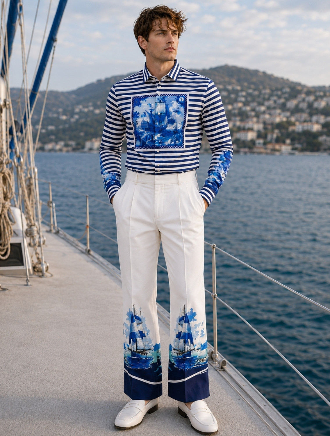Mariner Engineered Printed Trousers