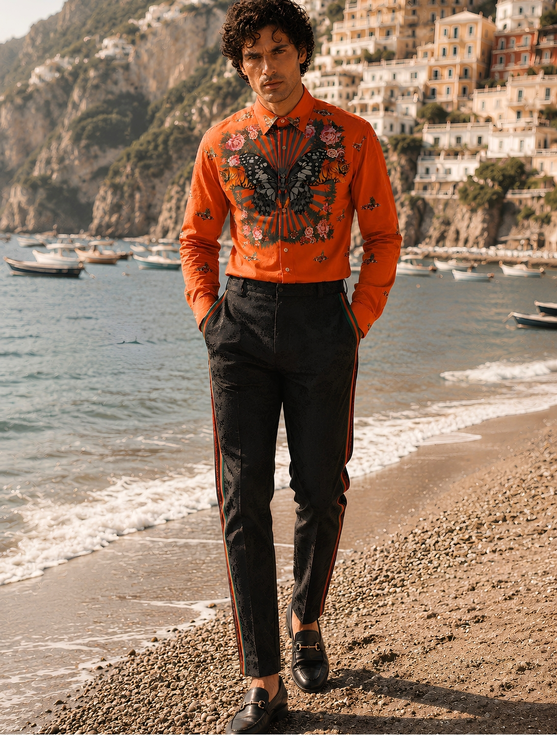 Butterfly Signature Print Shirt