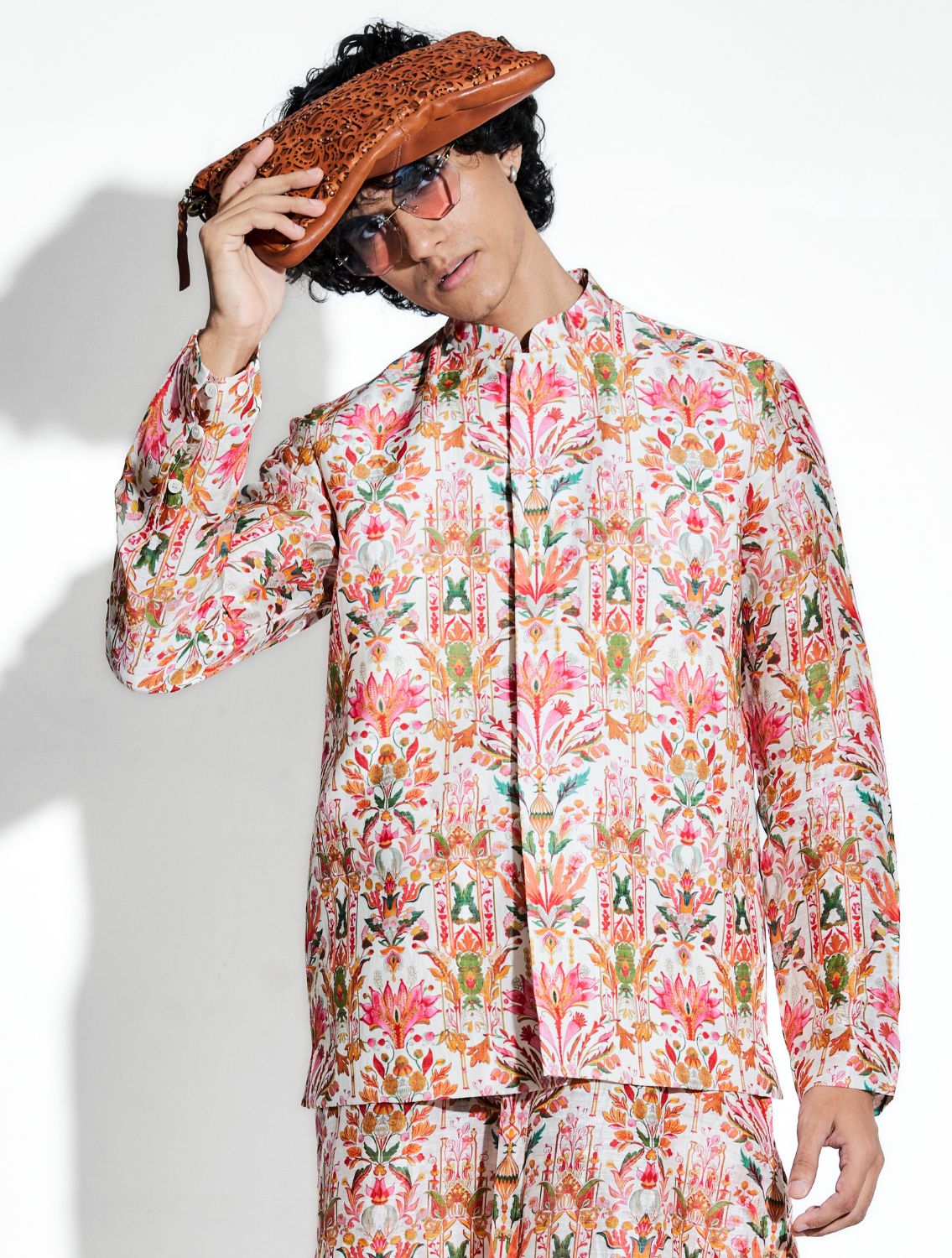 Taavare Printed Silk Linen Bundi