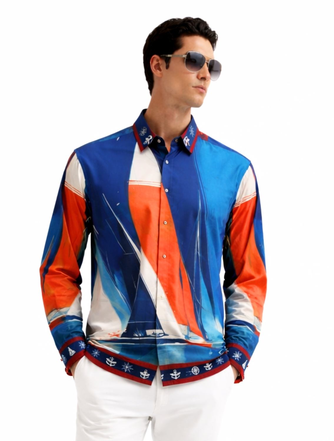 Skipper Nautical Printed Shirt