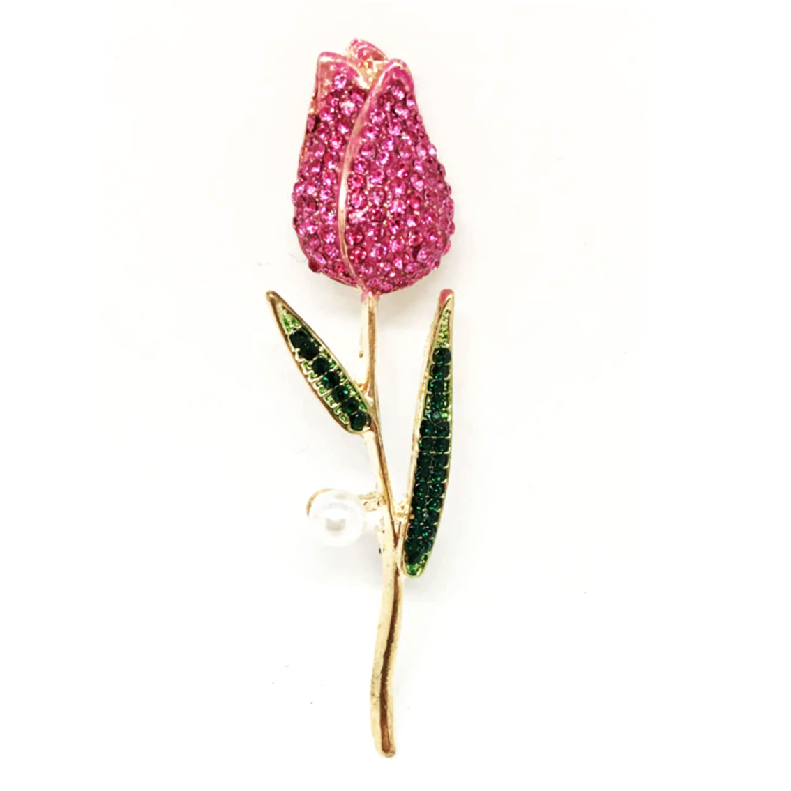 Pink Tulip Brooch
