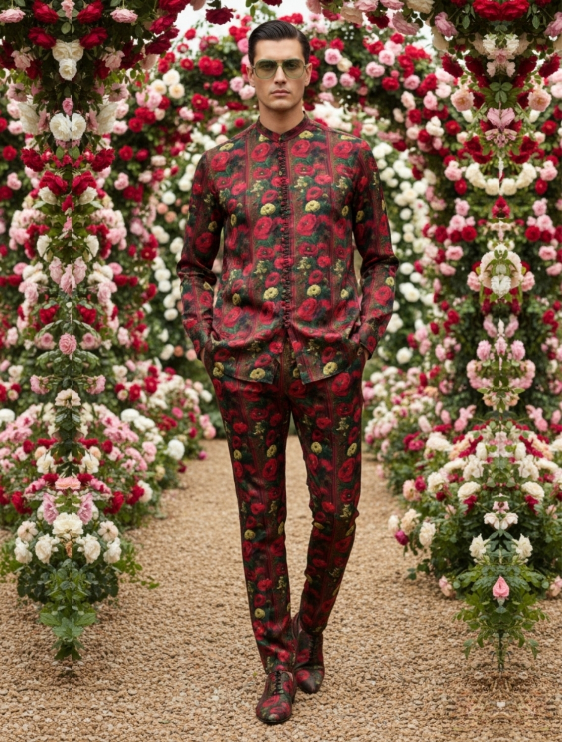 Ambrez Printed Kurta Pant Set