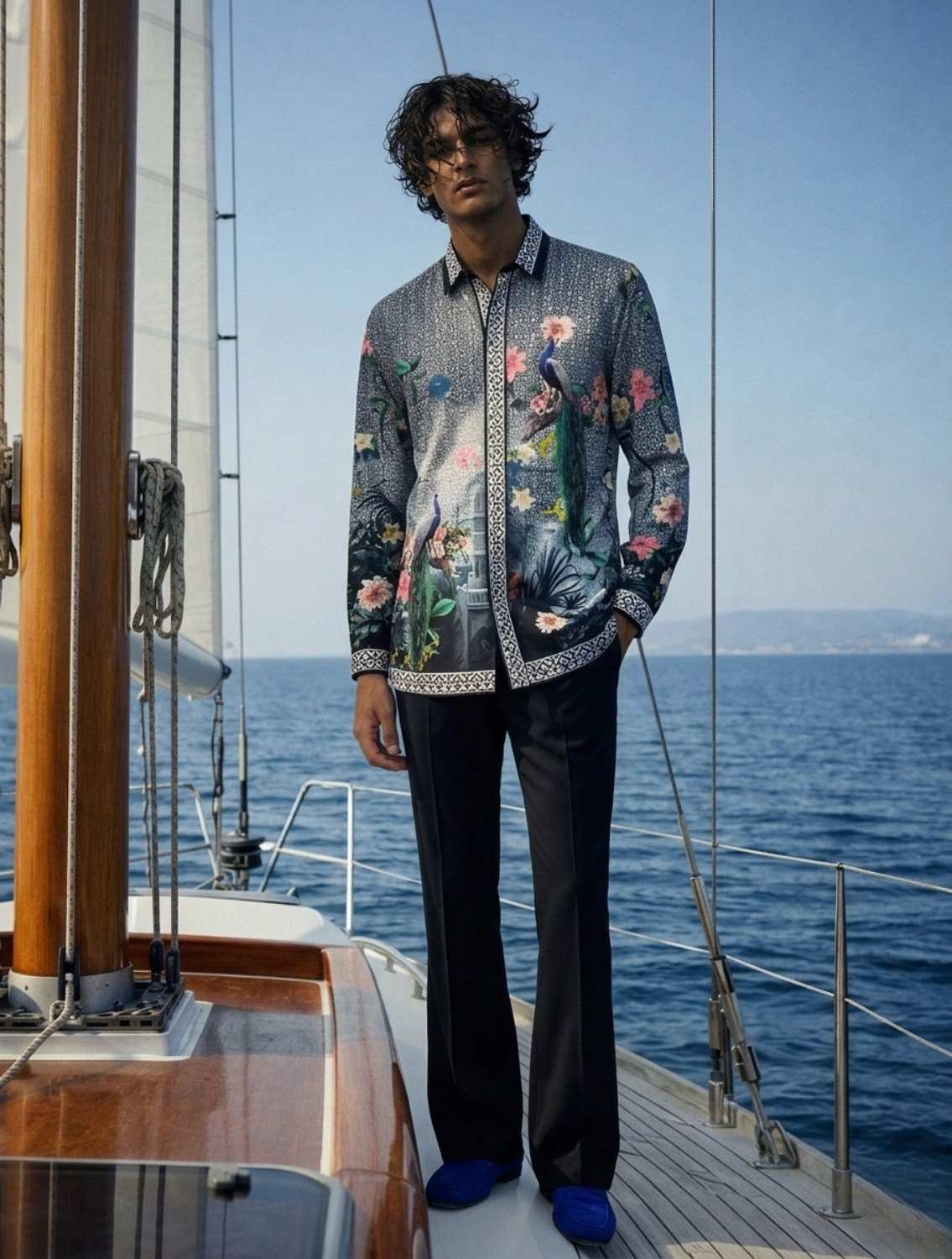 Riyaz Black Printed Shirt