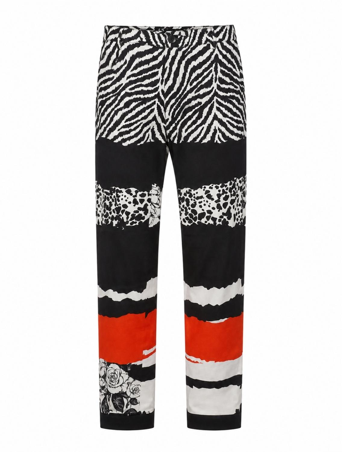 Tecton Black Printed Trousers