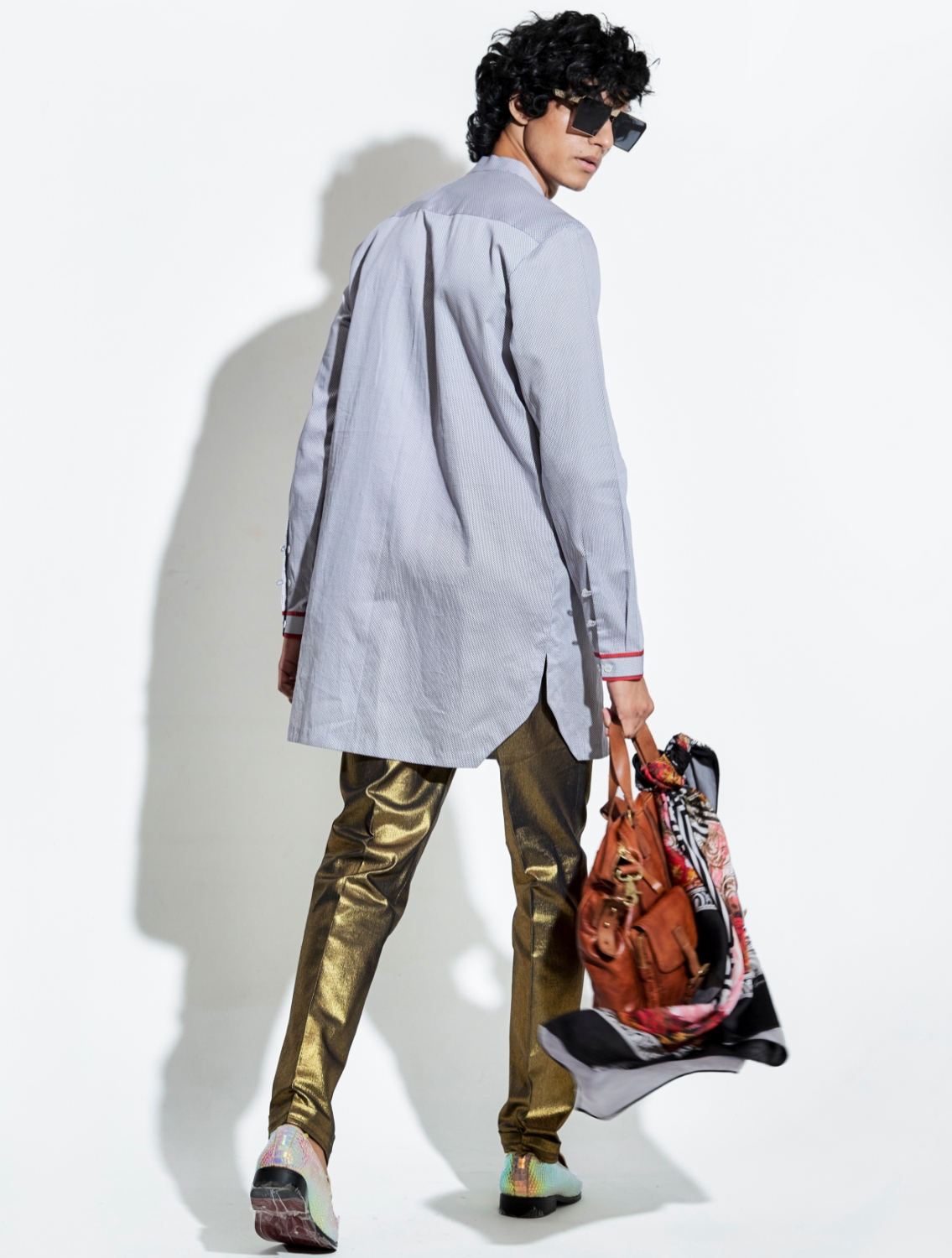 Lots Printed Satin Shirt