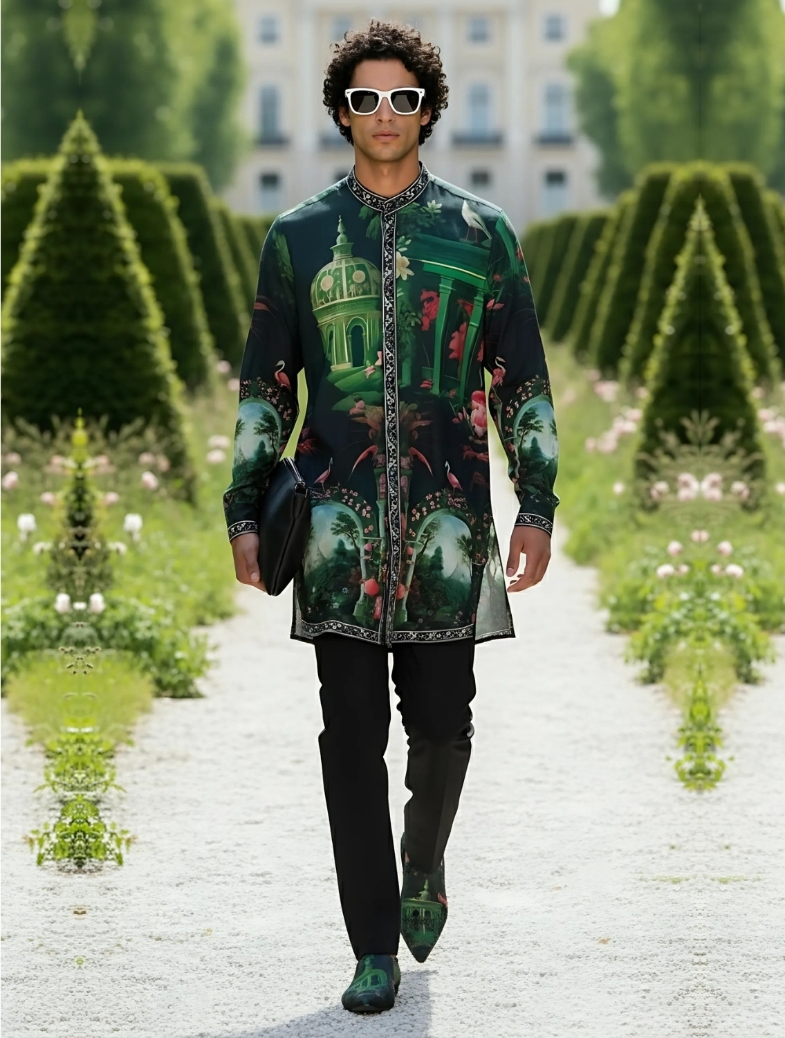 Ishaan Rajwada Printed Kurta Pant Set