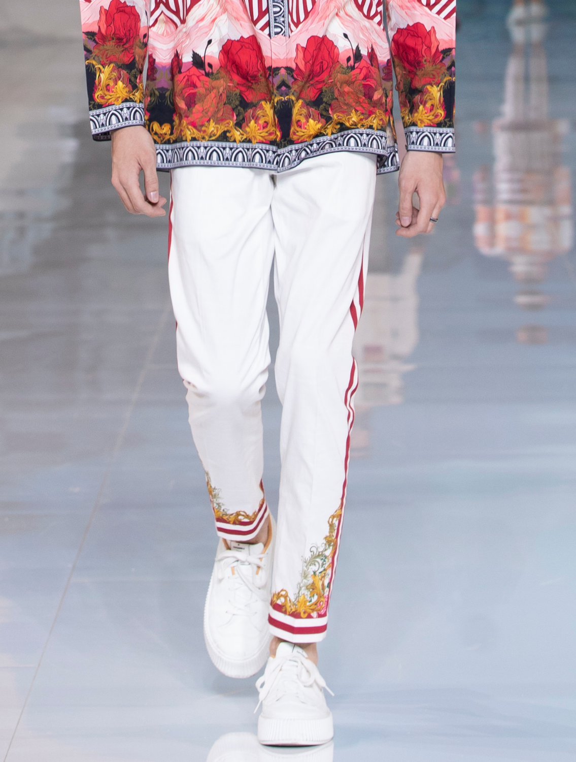 Nepal Printed Side Striper Pants