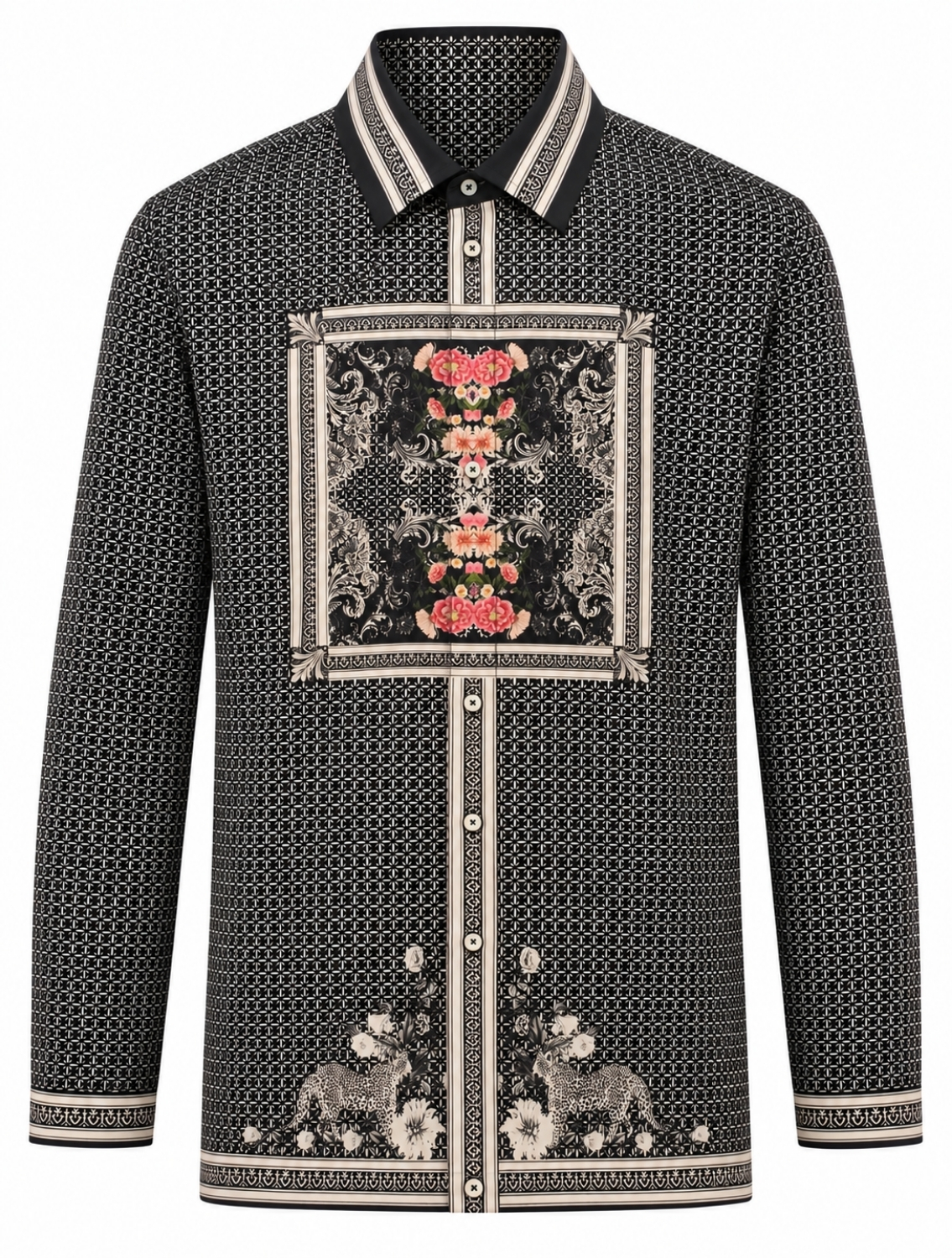 Arnaut Black Printed Shirt