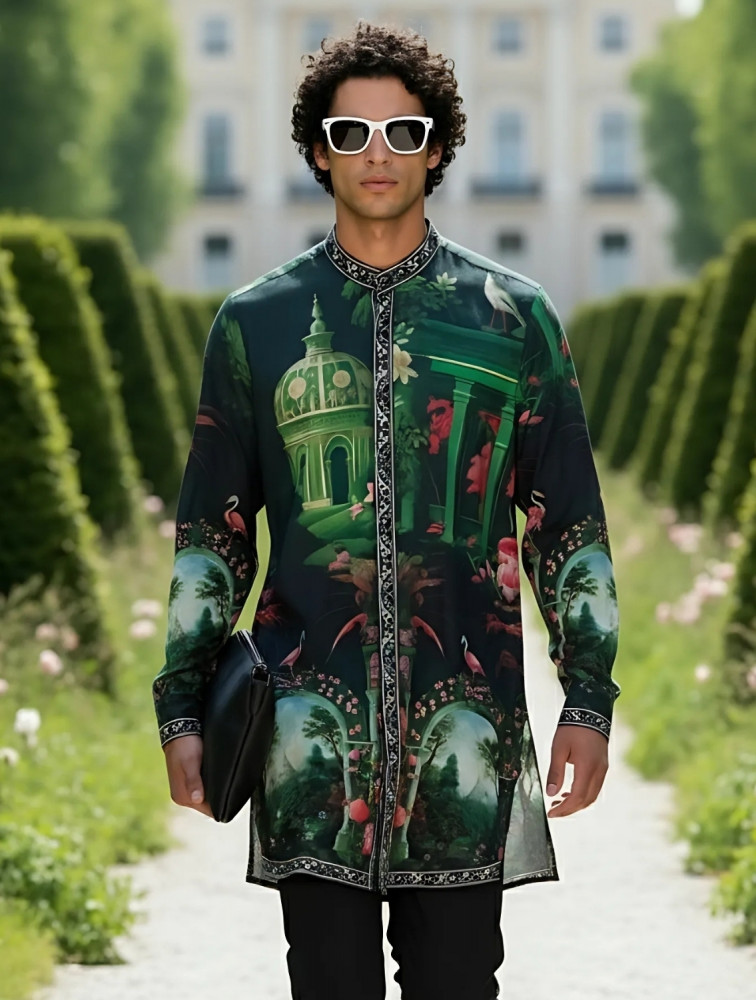 Image of Ishaan Rajwada Printed Kurta