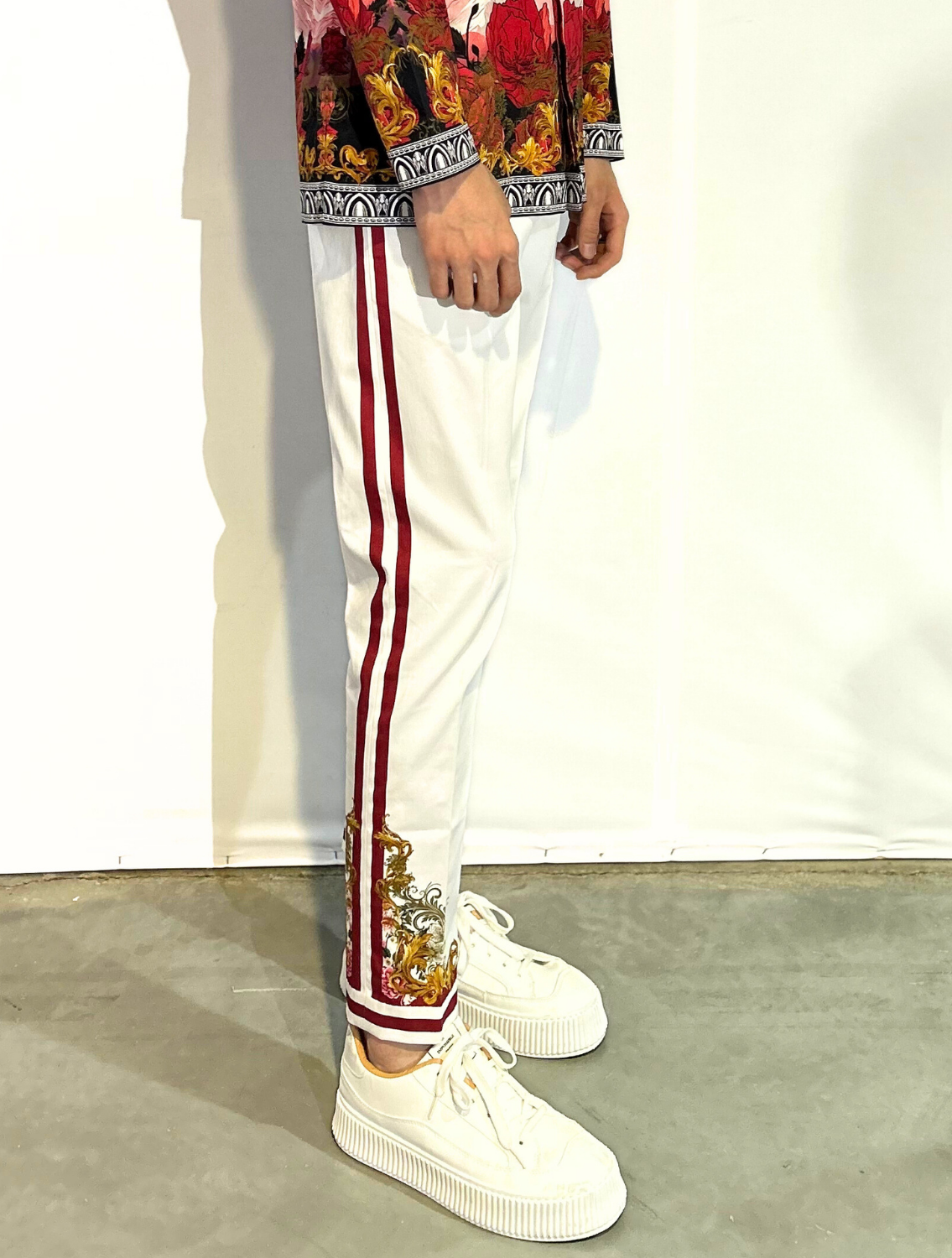 Nepal Printed Side Striper Pants