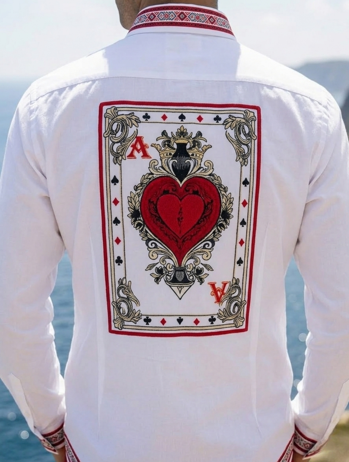 Taash White Printed Shirt