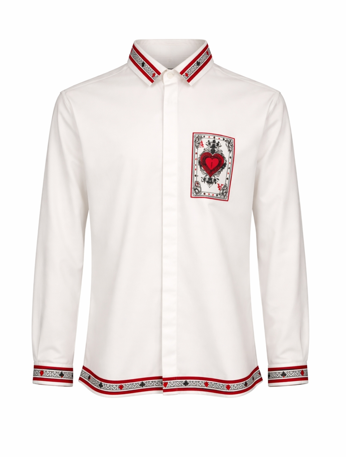 Taash White Printed Shirt