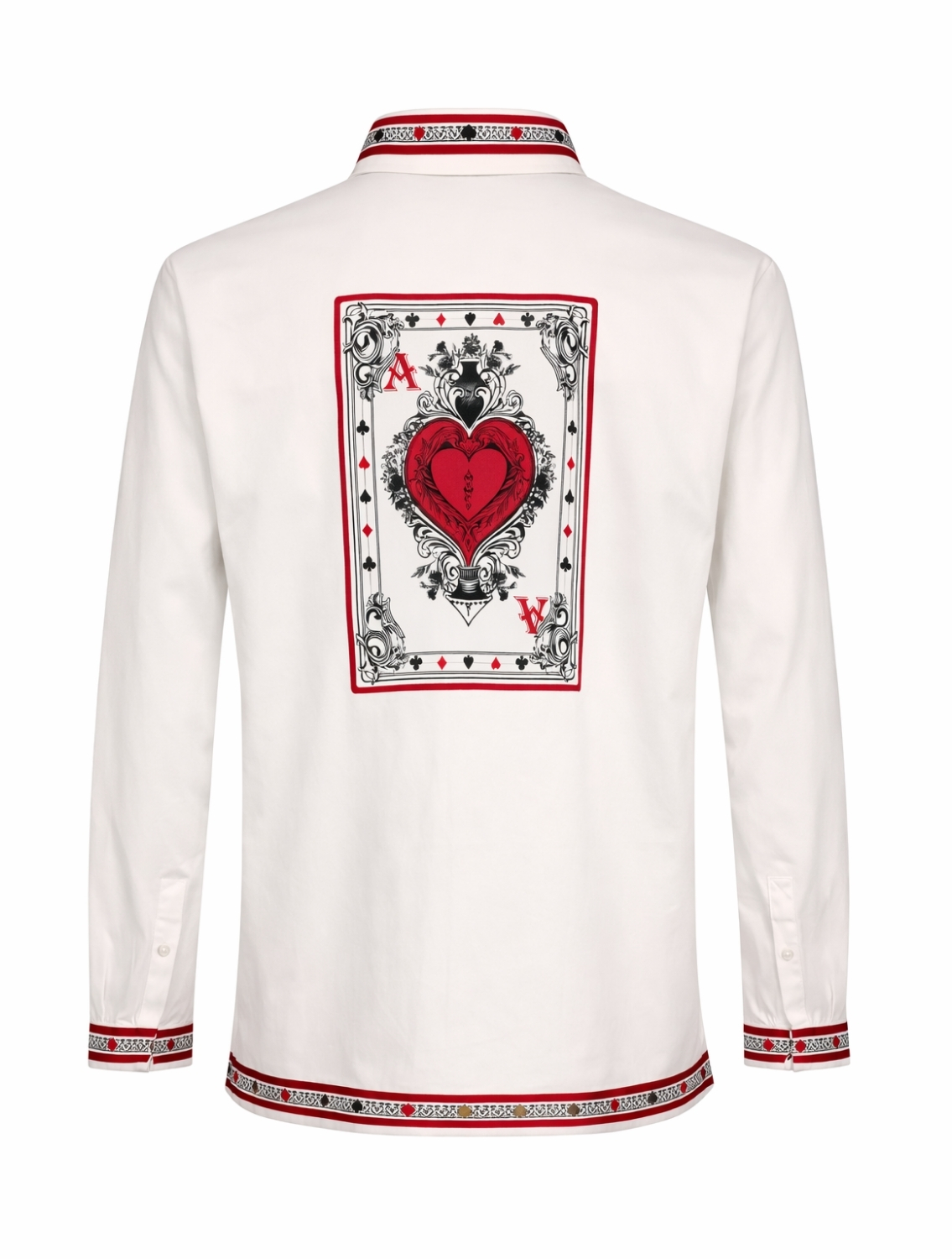 Taash White Printed Shirt