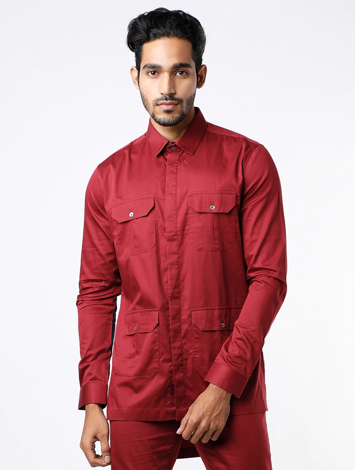 Safary Maroon Shirt