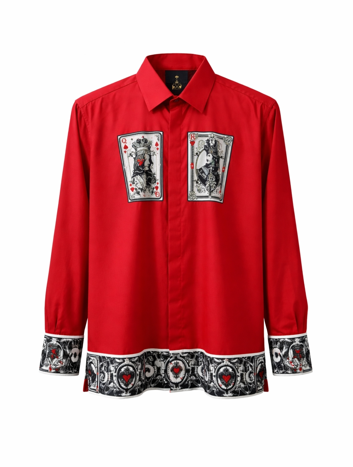 Red Taash Printed Shirt