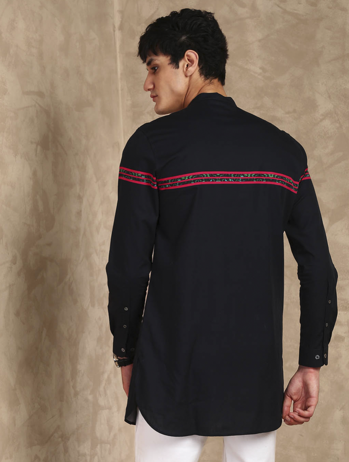 Black Tiger Print Shirt