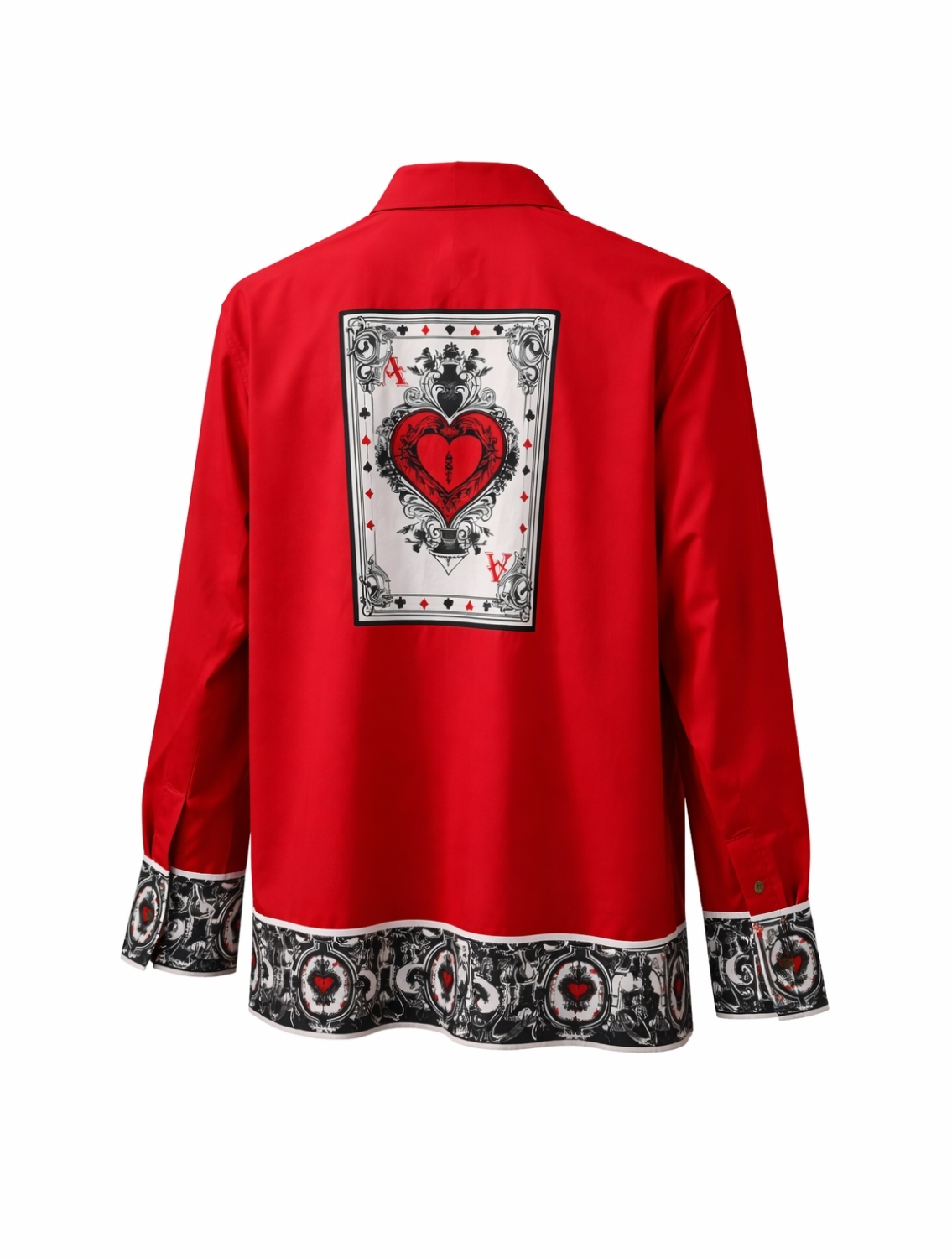 Red Taash Printed Shirt