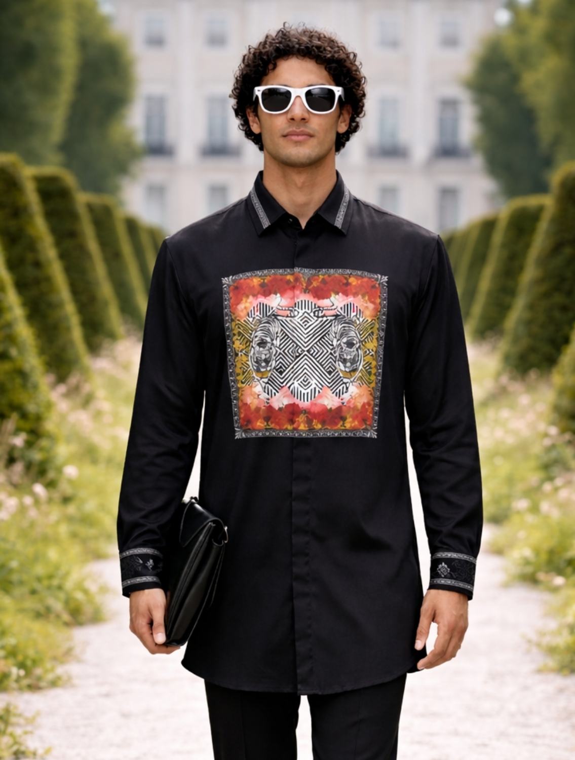 Dual Tiger Centre Print Shirt