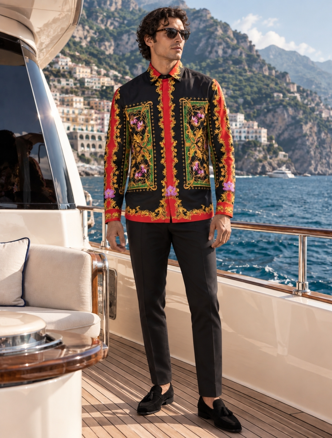 Zenon Baroque Printed Shirt