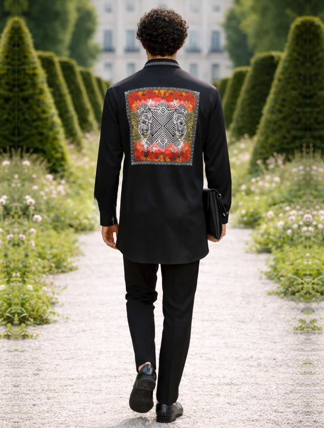 Dual Tiger Centre Print Shirt