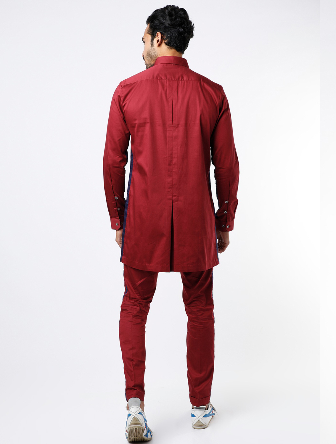 Safary Maroon Shirt Pant Set