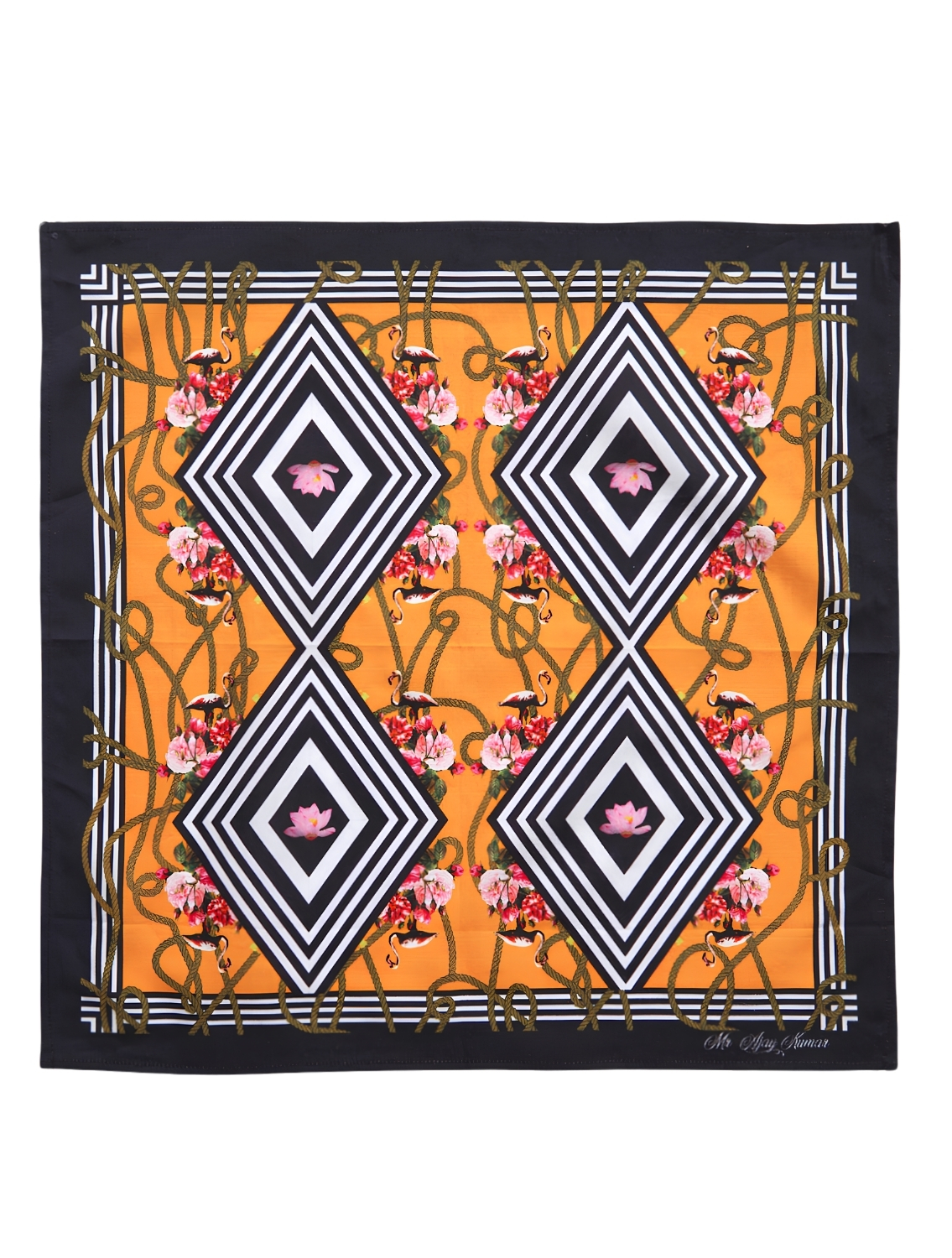 Yellow Diamond Pocketsquare