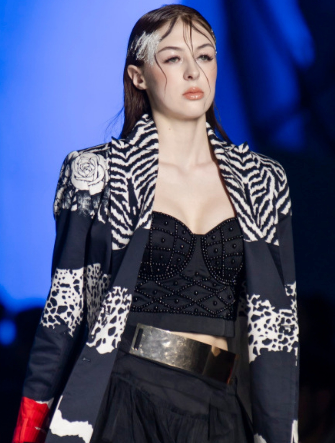 Aeris Long Printed Trenchcoat