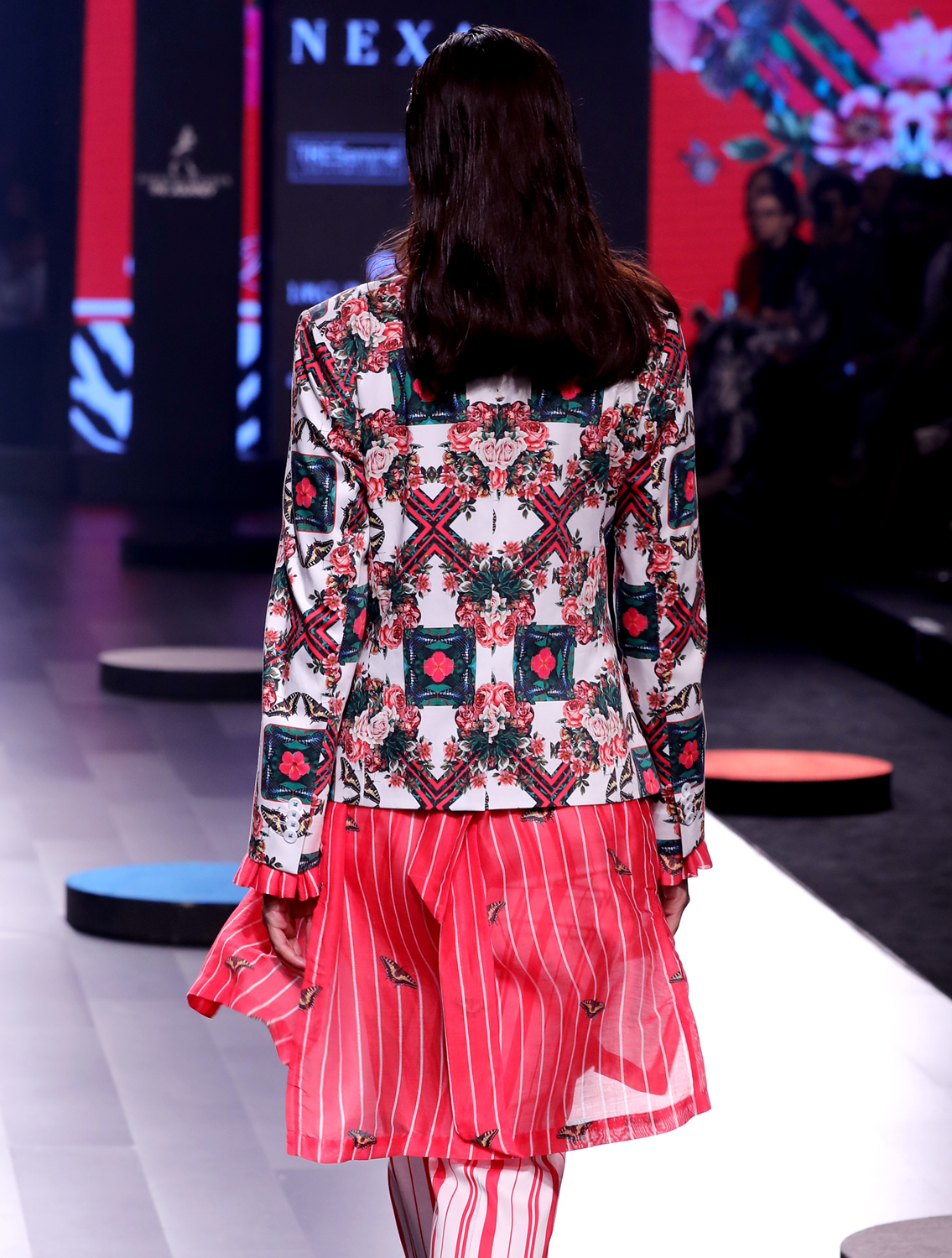 Felidae Stripe Long Shirtdress Back