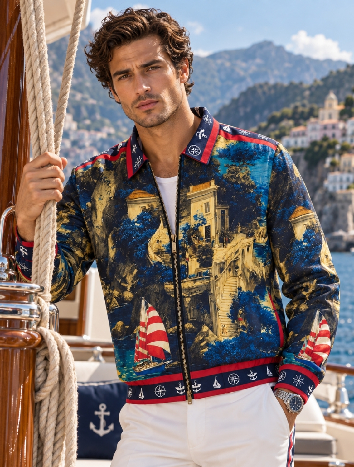 Journey Nautical Bomber Jacket