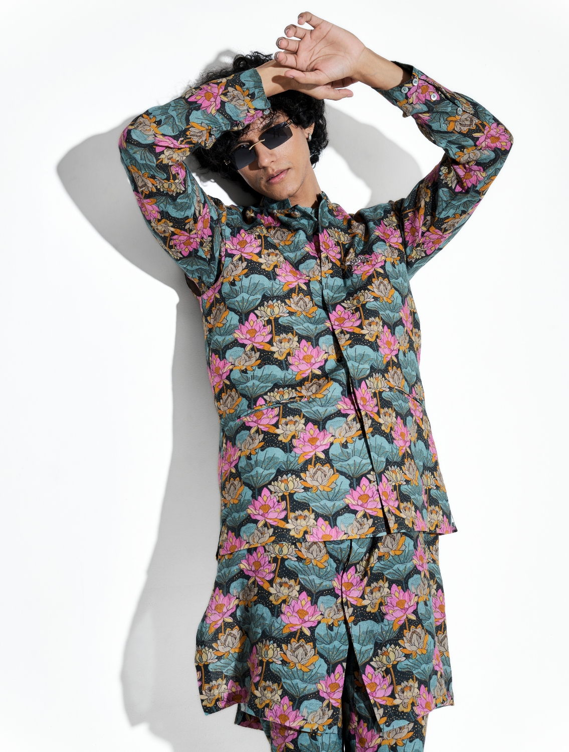 Nalin Printed Linen Bundi