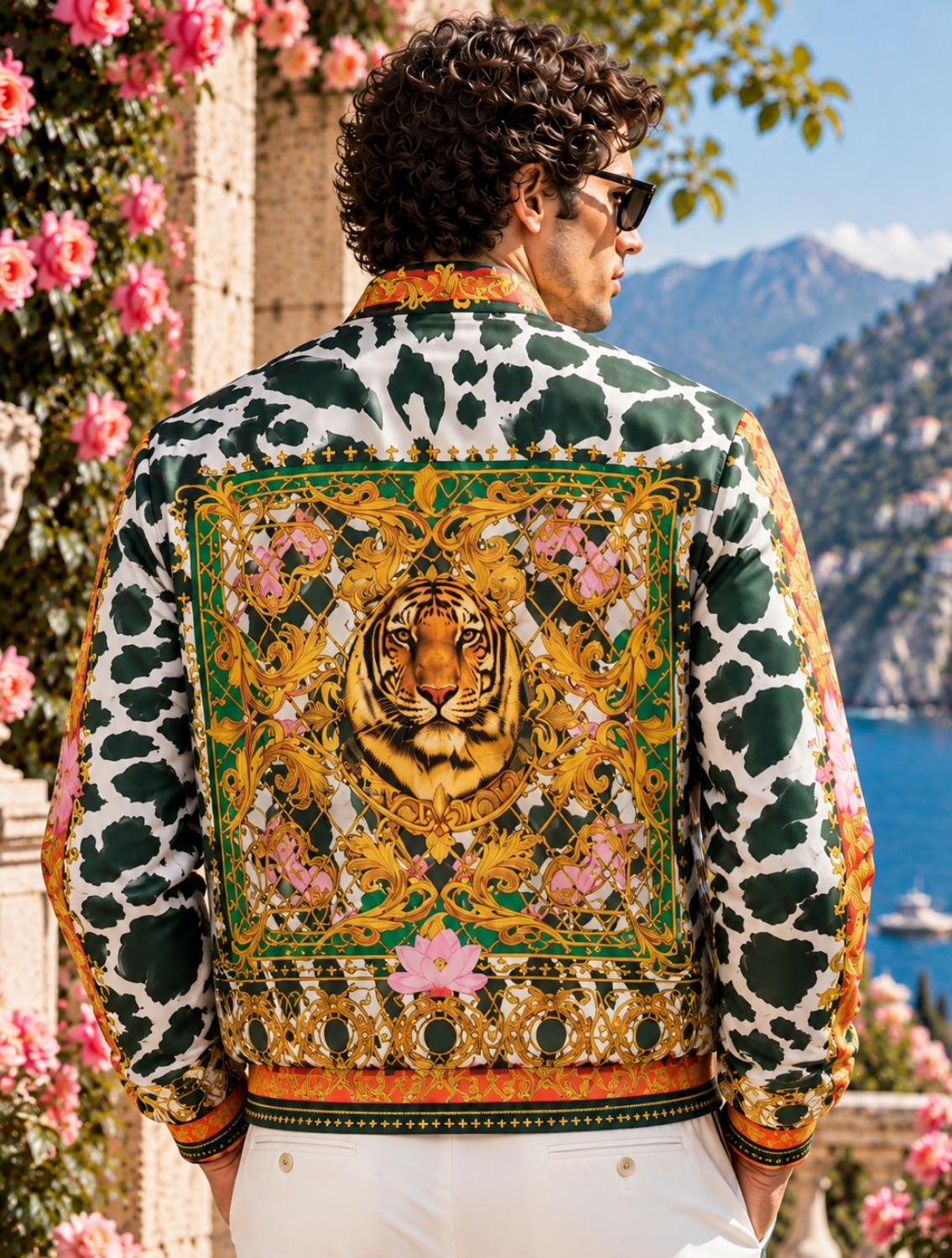 Monsoon Engineered Printed Bomber Jacket